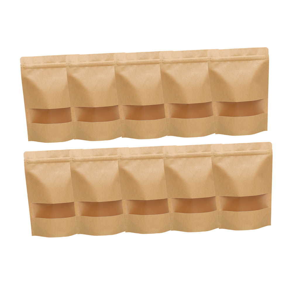 50Pcs Kraft Paper Zipper Seale - Food Snacks In Usa review and price