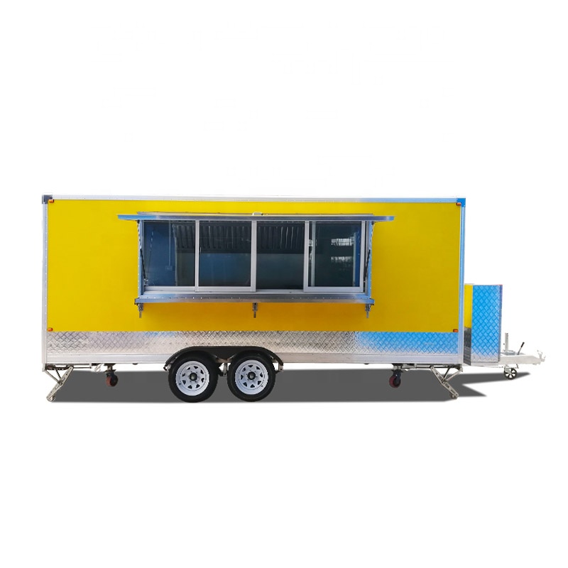 Square Type Food Trailer Custo - Food Snacks Business review and price
