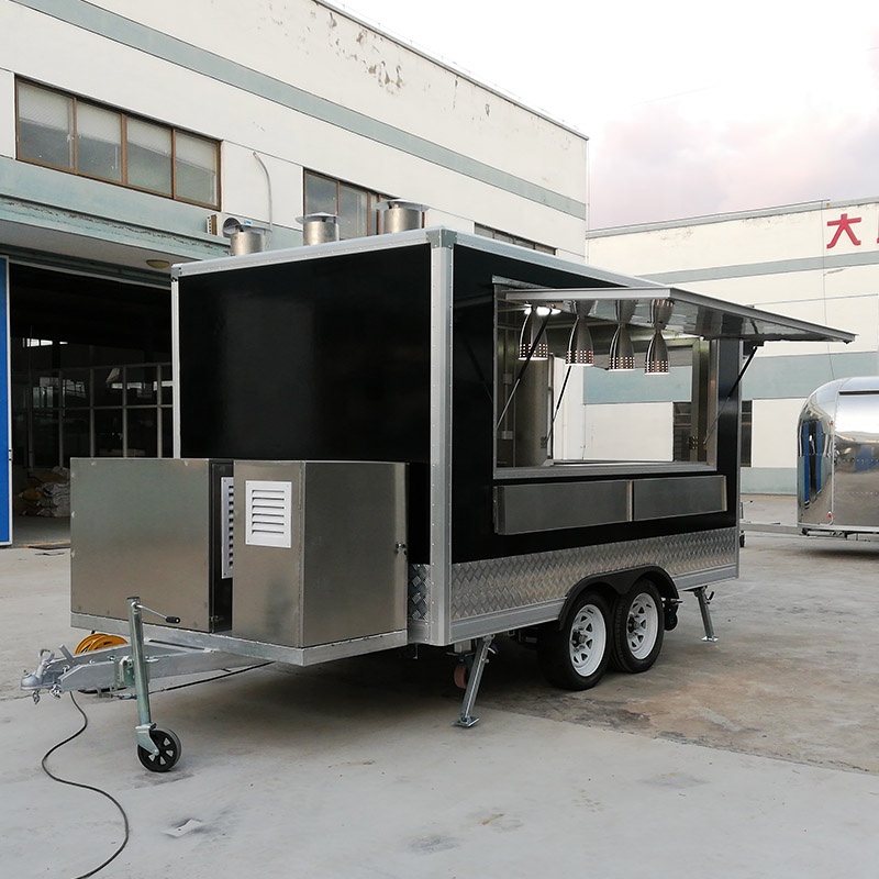 Square Type Food Trailer Custo - Food Snacks Business review and price