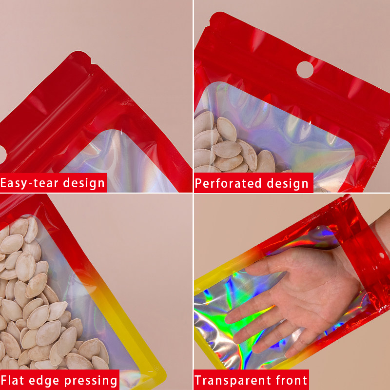Holographic Color Square Zippe - Food Snacks In Usa review and price