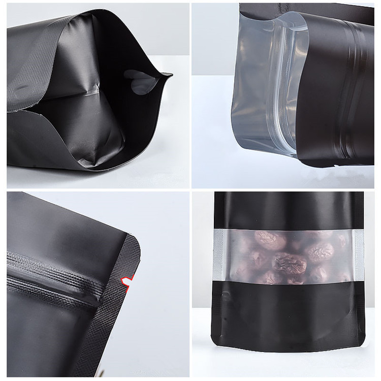100PCS Stand-up Matte Black Al - Food Like Snacks review and price