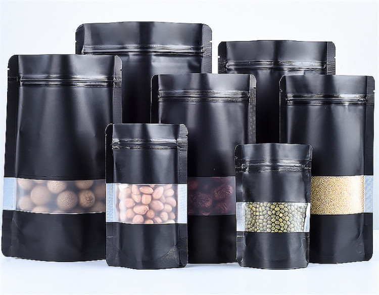 100PCS Stand-up Matte Black Al - Food Like Snacks review and price