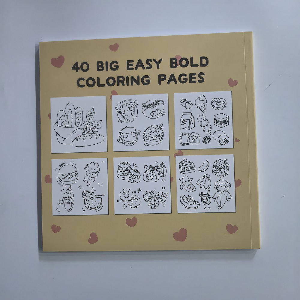 Food Drink & Sweets Easy-bold  - Food And Snacks Coloring Book Bold And Easy review and price