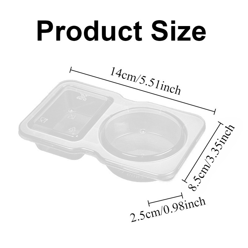 5/10/20/40PCS Double Compartme - Food Snacks For Picnic review and price
