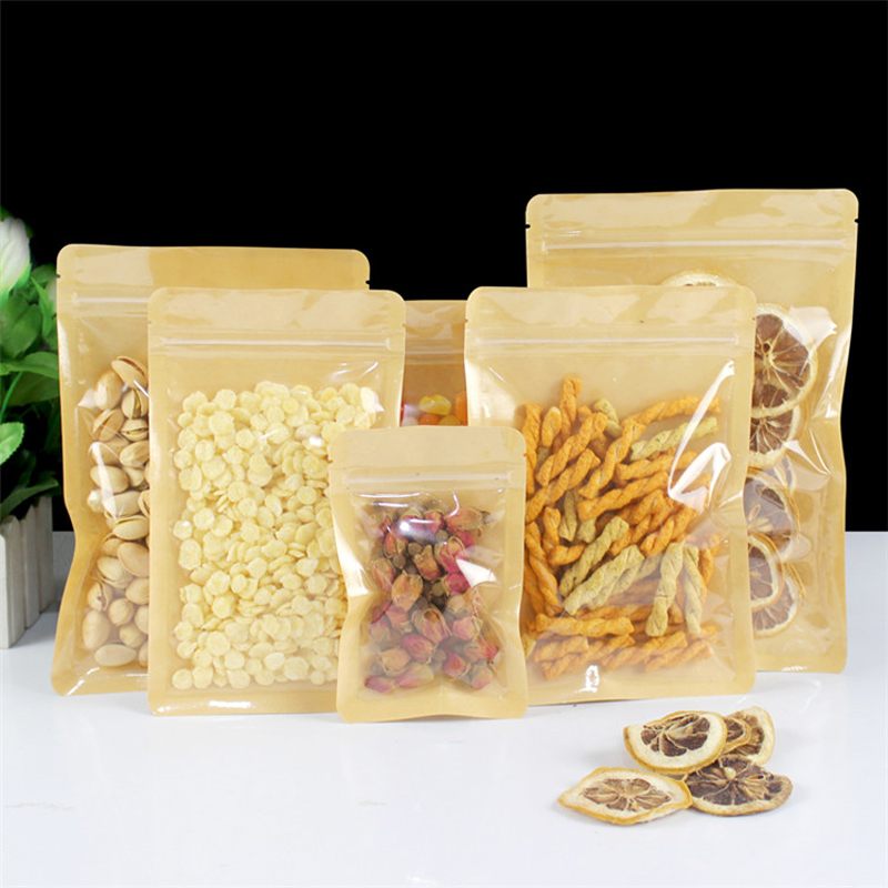 Brown One Side Clear Resealabl - Food Like Snacks review and price