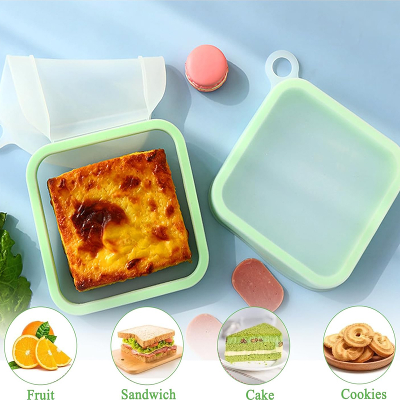 Silicone Sandwich Toast Bento  - Food Or Snacks review and price